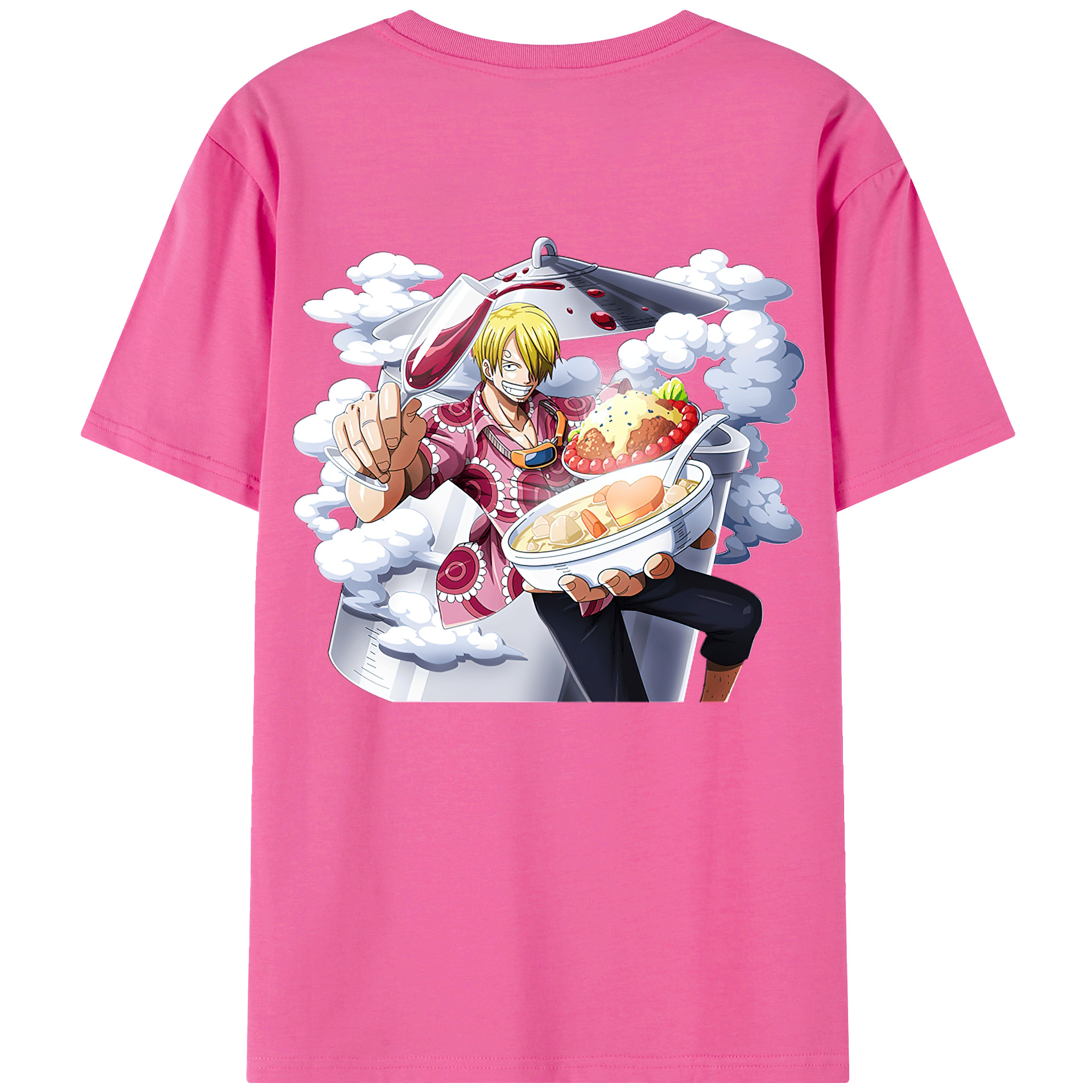 （画像用） ワンピース サンジ ONE PIECE Sanji レディース半袖Tシャツ(バックプリント)